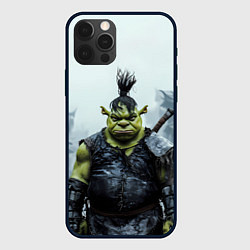 Чехол iPhone 12 Pro Шрек панк в доспехах