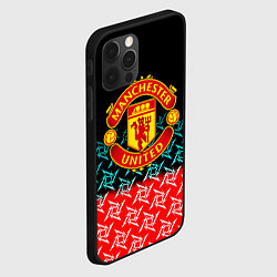 Чехол для iPhone 12 Pro Манчестер Юнайтед ниндзя паттерн, цвет: 3D-черный — фото 2