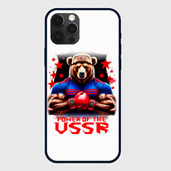 Чехол iPhone 12 Pro USSR медведь