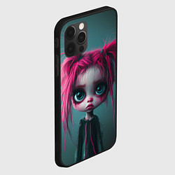 Чехол для iPhone 12 Pro Девочка эмо, цвет: 3D-черный — фото 2