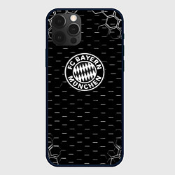 Чехол iPhone 12 Pro Бавария Мюнхен соты текстура