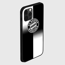 Чехол для iPhone 12 Pro Бавария Мюнхен геометрия градиент, цвет: 3D-черный — фото 2