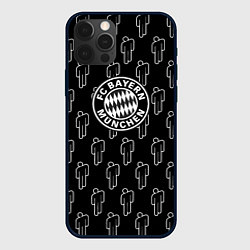 Чехол iPhone 12 Pro Бавария Мюнхен люди паттерн