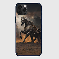 Чехол iPhone 12 Pro Конь на фоне бури