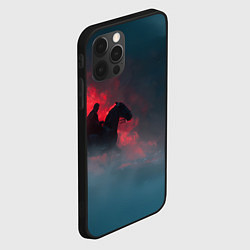 Чехол для iPhone 12 Pro Всадник в тумане, цвет: 3D-черный — фото 2