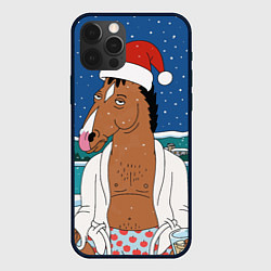 Чехол iPhone 12 Pro Новогодний Конь Боджек