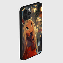 Чехол для iPhone 12 Pro Новогодняя лошадка, цвет: 3D-черный — фото 2