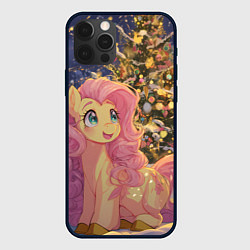 Чехол iPhone 12 Pro Милая пони и новый год