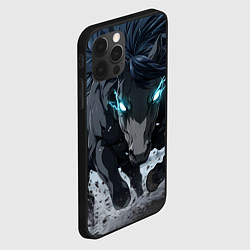 Чехол для iPhone 12 Pro Мощный конь, цвет: 3D-черный — фото 2