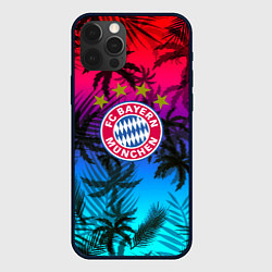 Чехол iPhone 12 Pro Бавария Мюнхен неон тропики