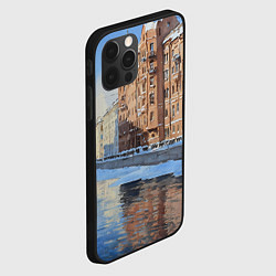 Чехол для iPhone 12 Pro Зимний Санкт-Петербург, цвет: 3D-черный — фото 2