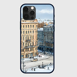 Чехол для iPhone 12 Pro Зимняя улица Питера, цвет: 3D-черный