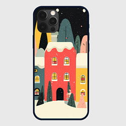 Чехол iPhone 12 Pro Разноцветные новогодние дома