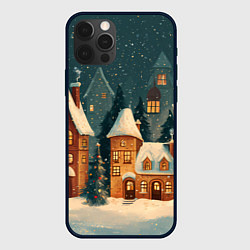 Чехол iPhone 12 Pro Сказочный Новогодний городок
