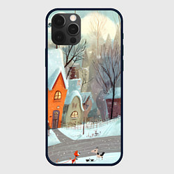 Чехол iPhone 12 Pro Милый новогодний дворик