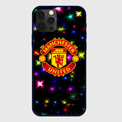Чехол iPhone 12 Pro Манчестер Юнайтед праздничные огни