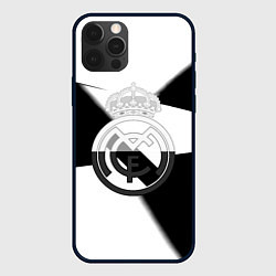 Чехол iPhone 12 Pro Реал Мадрид геометрия полосы