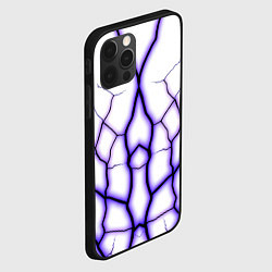 Чехол для iPhone 12 Pro Color white purple, цвет: 3D-черный — фото 2