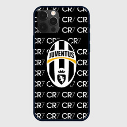 Чехол для iPhone 12 Pro Juventus sport pattern, цвет: 3D-черный