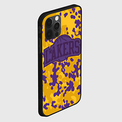 Чехол для iPhone 12 Pro NBA LA Lakers, цвет: 3D-черный — фото 2
