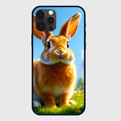 Чехол iPhone 12 Pro Солнечный кролик на лугу
