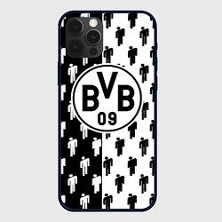 Чехол iPhone 12 Pro Borussia черно белые люди