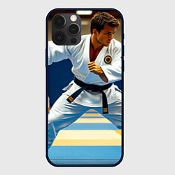 Чехол iPhone 12 Pro Дзюдоист на татами