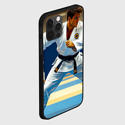 Чехол для iPhone 12 Pro Дзюдоист на татами, цвет: 3D-черный — фото 2