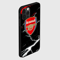 Чехол для iPhone 12 Pro Арсенал молнии шторм, цвет: 3D-черный — фото 2