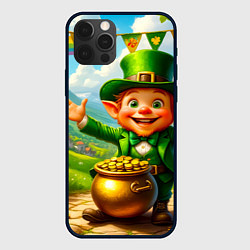 Чехол iPhone 12 Pro Лепрекон у горшка с золотом