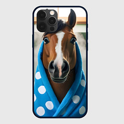 Чехол iPhone 12 Pro Лошадь в ванной