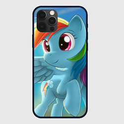 Чехол для iPhone 12 Pro My littlle pony, цвет: 3D-черный