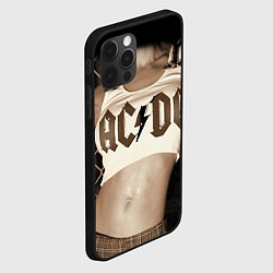 Чехол для iPhone 12 Pro AC/DC Girl, цвет: 3D-черный — фото 2