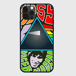 Чехол для iPhone 12 Pro Pink Floyd, цвет: 3D-черный