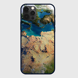Чехол для iPhone 12 Pro Земля, цвет: 3D-черный
