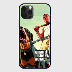 Чехол для iPhone 12 Pro GTA 5: Franklin Clinton, цвет: 3D-черный