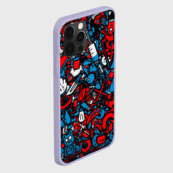 Чехол для iPhone 12 Pro Стикербомбинг, цвет: 3D-светло-сиреневый — фото 2