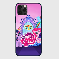 Чехол для iPhone 12 Pro My Little Pony, цвет: 3D-черный