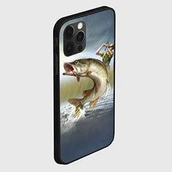 Чехол для iPhone 12 Pro Дерзская щука, цвет: 3D-черный — фото 2