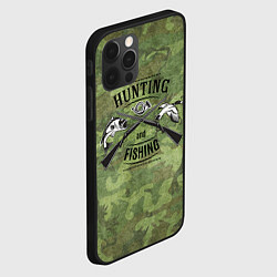 Чехол для iPhone 12 Pro Hunting & Fishing, цвет: 3D-черный — фото 2