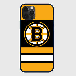 Чехол для iPhone 12 Pro Boston Bruins, цвет: 3D-черный