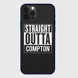 Чехол для iPhone 12 Pro Straight Outta Compton, цвет: 3D-черный