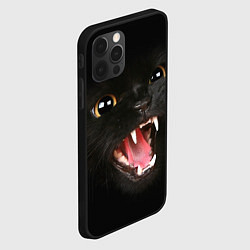 Чехол для iPhone 12 Pro Черный кот, цвет: 3D-черный — фото 2