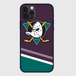 Чехол для iPhone 12 Pro Anaheim Ducks Selanne, цвет: 3D-черный