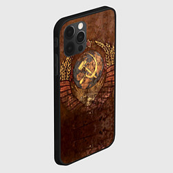 Чехол для iPhone 12 Pro Герб СССР, цвет: 3D-черный — фото 2
