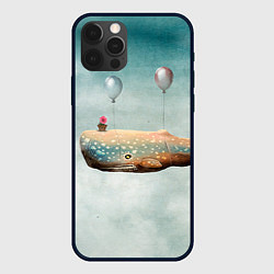 Чехол iPhone 12 Pro Летящий кит