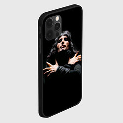 Чехол для iPhone 12 Pro Фредди Меркьюри, цвет: 3D-черный — фото 2