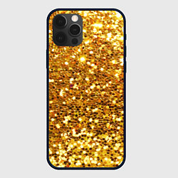 Чехол iPhone 12 Pro Золотое мерцание