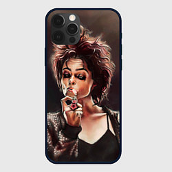 Чехол для iPhone 12 Pro Марла с сигаретой, цвет: 3D-черный