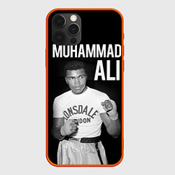 Чехол для iPhone 12 Pro Muhammad Ali, цвет: 3D-красный